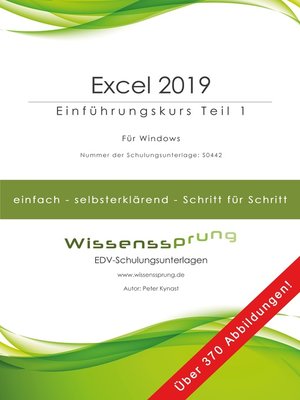 cover image of Excel 2019--Einführungskurs Teil 1